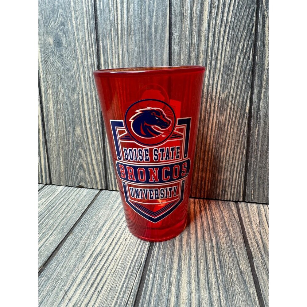 Boise State Broncos University Red Pint Glass